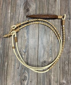 Romel Reins Waxed Nylon with Rawhide Buttons